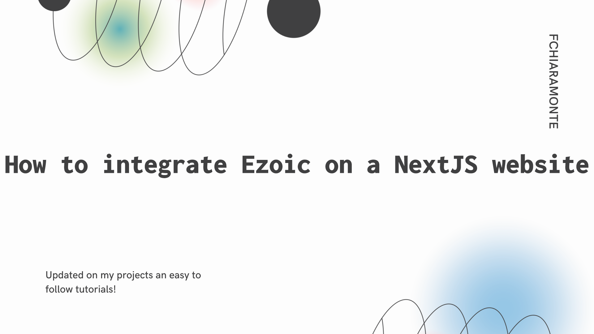 How to integrate Ezoic on a NextJS website