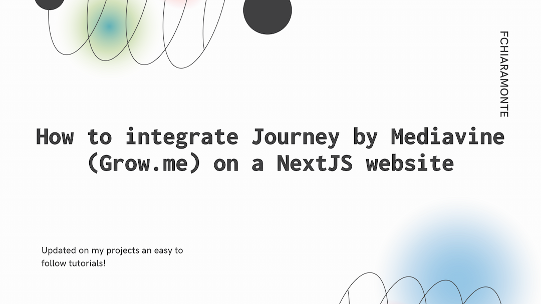 How to integrate Journey by Mediavine (Grow.me) on a NextJS website